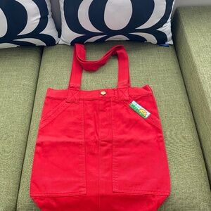 Big Bud Press Limited Rare Repurposed Everyday Tote Mustang Red